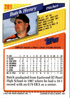 1993 Topps Gold Butch Henry #281