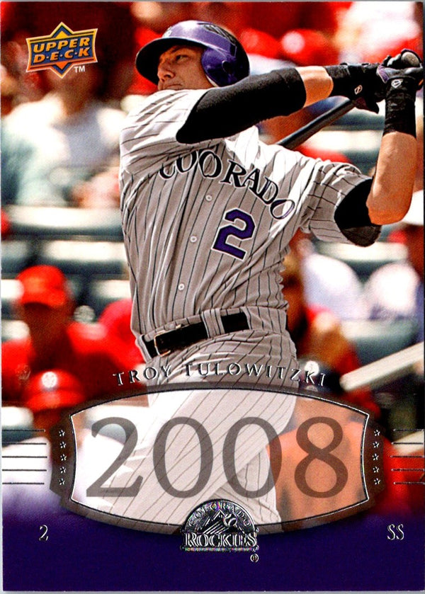 2008 Upper Deck Timeline Troy Tulowitzki #244