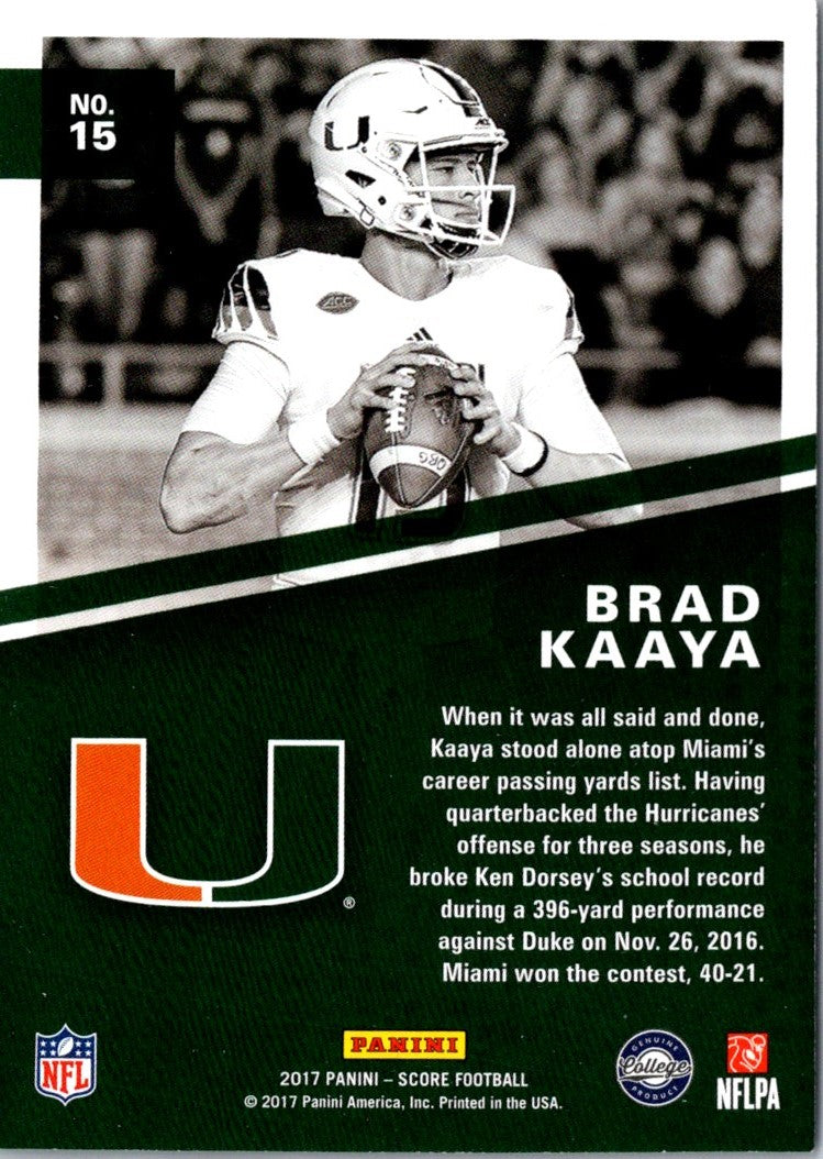 2017 Score Brad Kaaya
