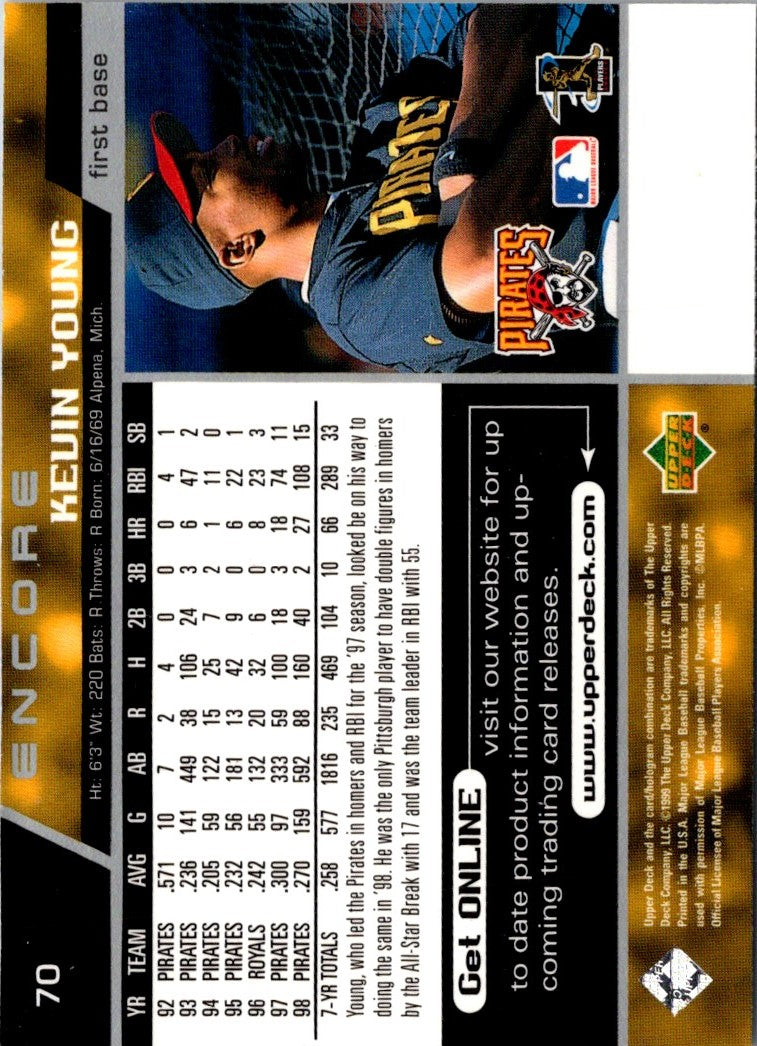 1999 Upper Deck Encore Kevin Young