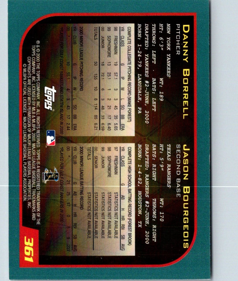 2001 Topps Danny Borrell/Jason Bourgeois