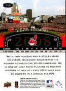 2008 Upper Deck Timeline Grady Sizemore