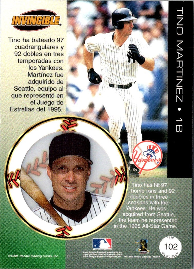 1999 Pacific Invincible Tino Martinez