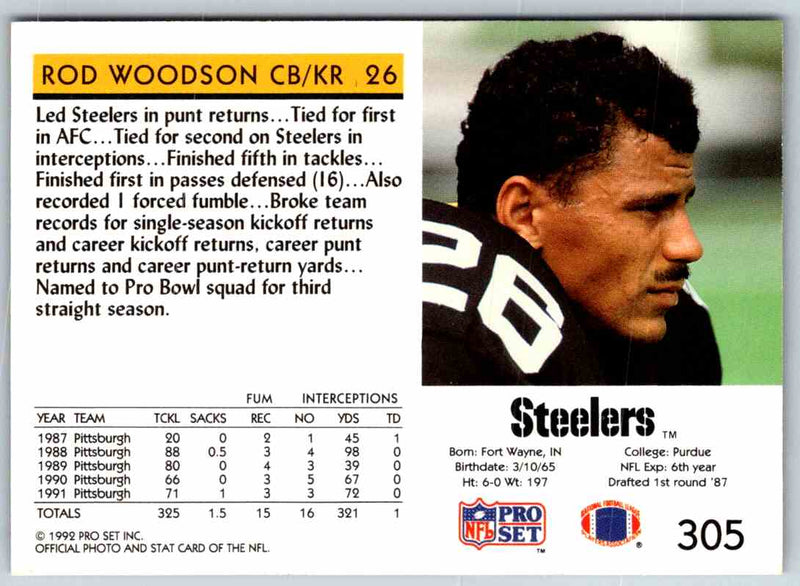 1991 ProLine Rod Woodson