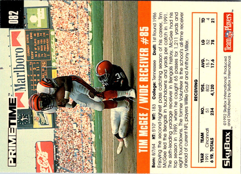 1992 Skybox Impact Tim McGee