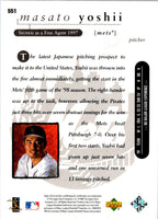 1998 Upper Deck Masato Yoshii #551 Rookie