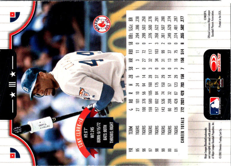 2002 Donruss Tony Clark