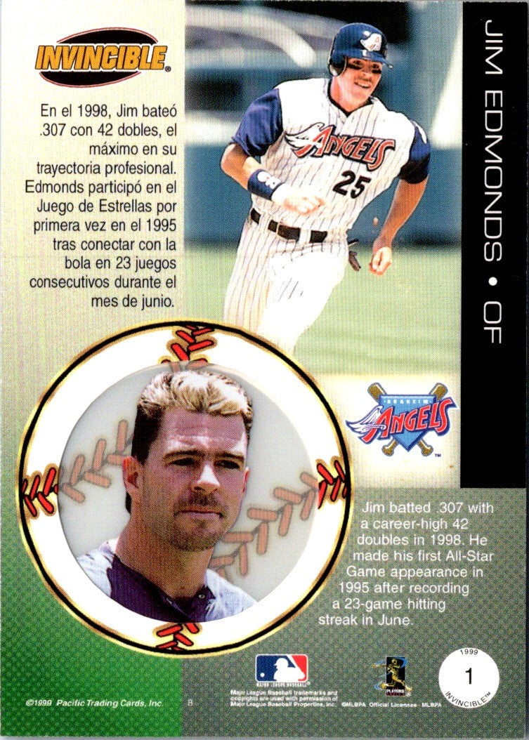 1999 Pacific Invincible Jim Edmonds