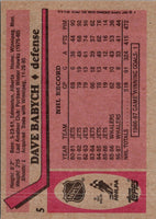 1987 O-Pee-Chee Dave Babych #5