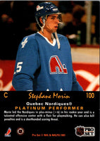 1991 Pro Set Platinum Stephane Morin #100