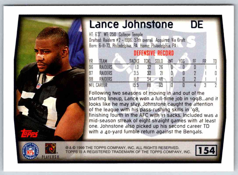 1999 Topps Lance Johnstone