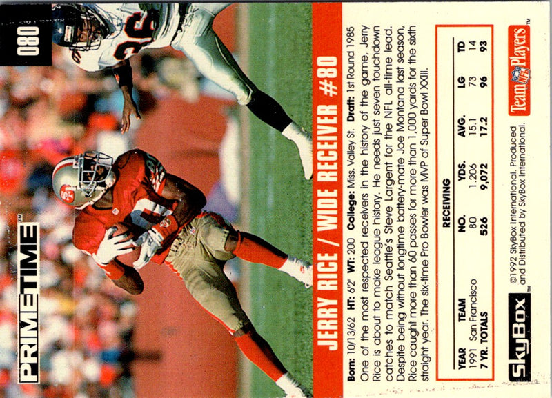 1992 Skybox Impact Jerry Rice