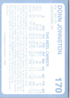 1989 Collegiate Collection North Carolina's Finest Donn Johnston #170