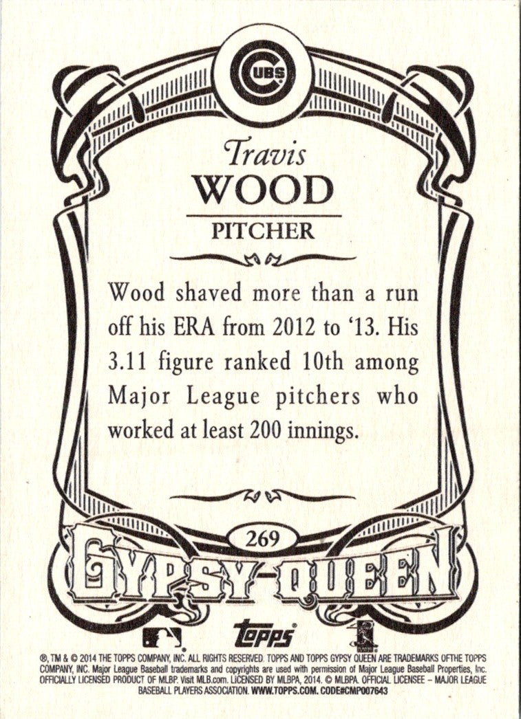 2014 Topps Gypsy Queen Travis Wood