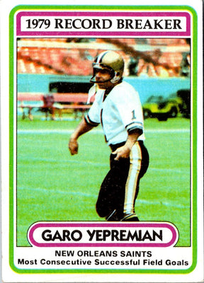 1980 Topps Garo Yepremian #6