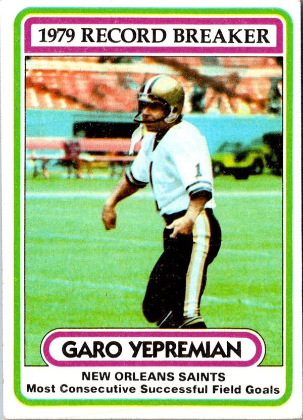 1980 Topps Garo Yepremian #6