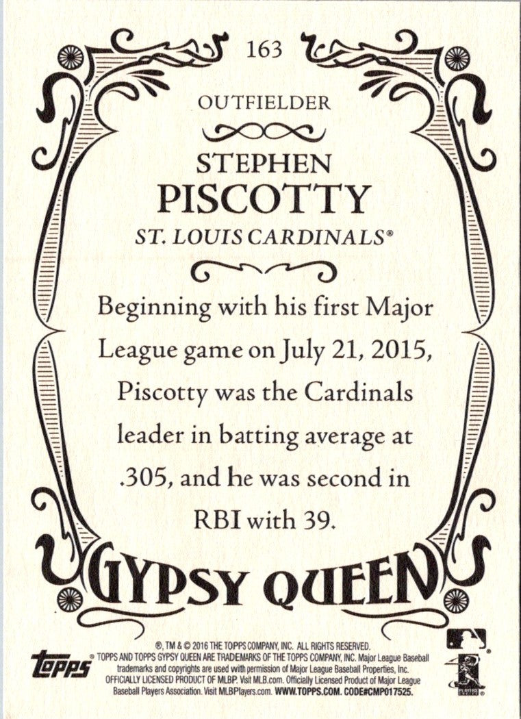 2016 Topps Gypsy Queen Stephen Piscotty