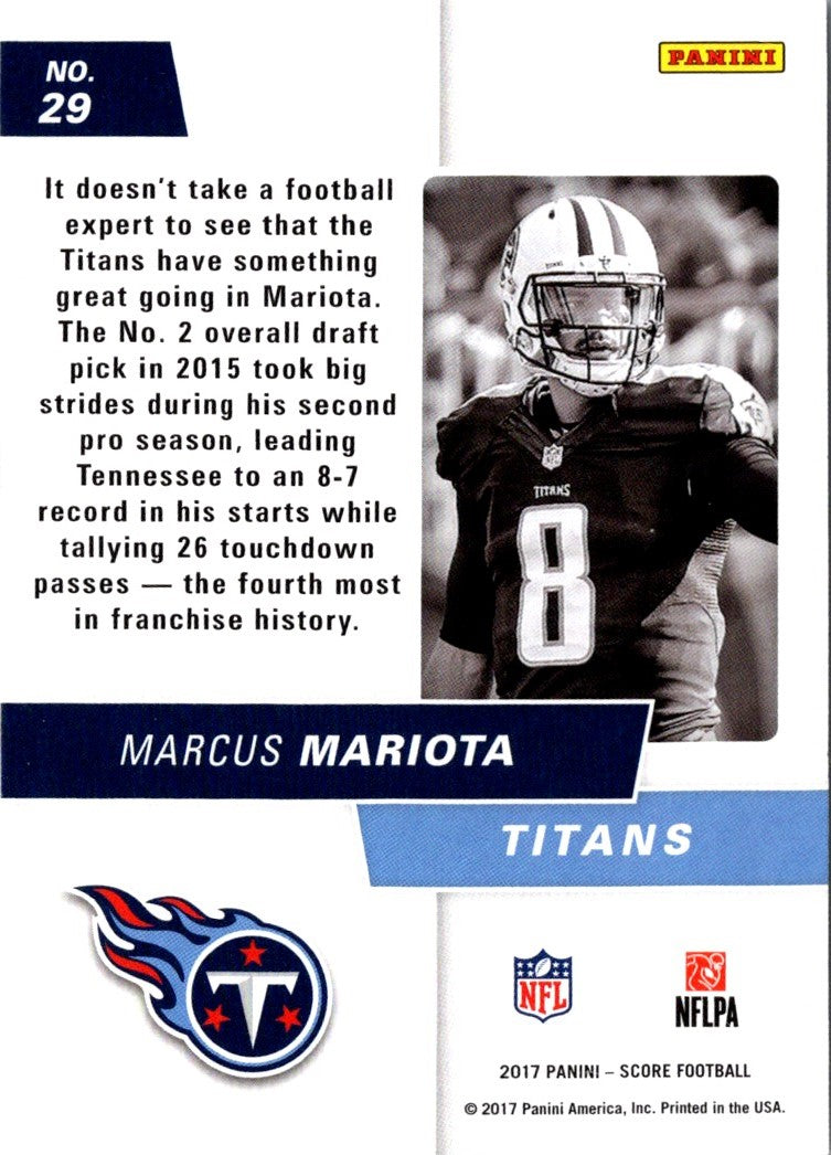2017 Score Signal Callers Marcus Mariota