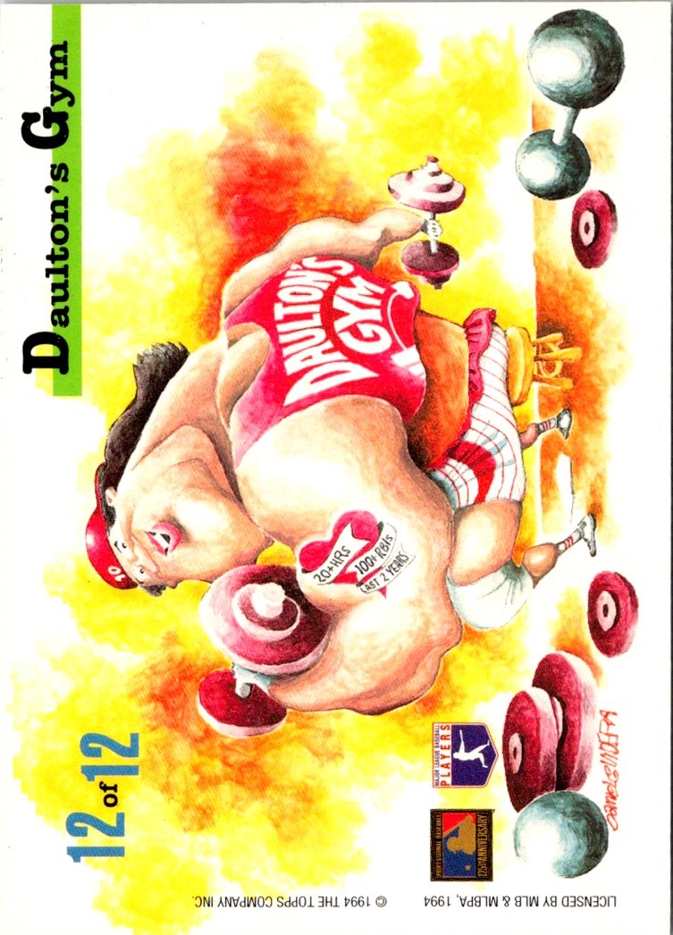 1994 Stadium Club Dugout Dirt Darren Daulton