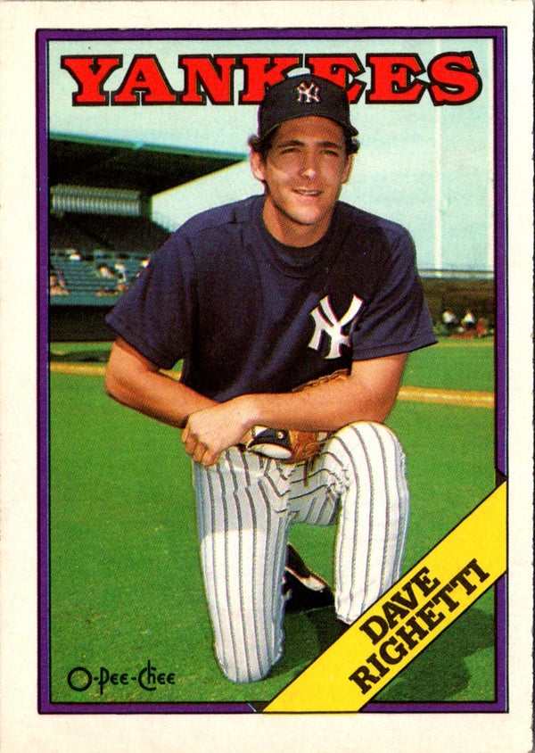 1988 O-Pee-Chee Dave Righetti #155