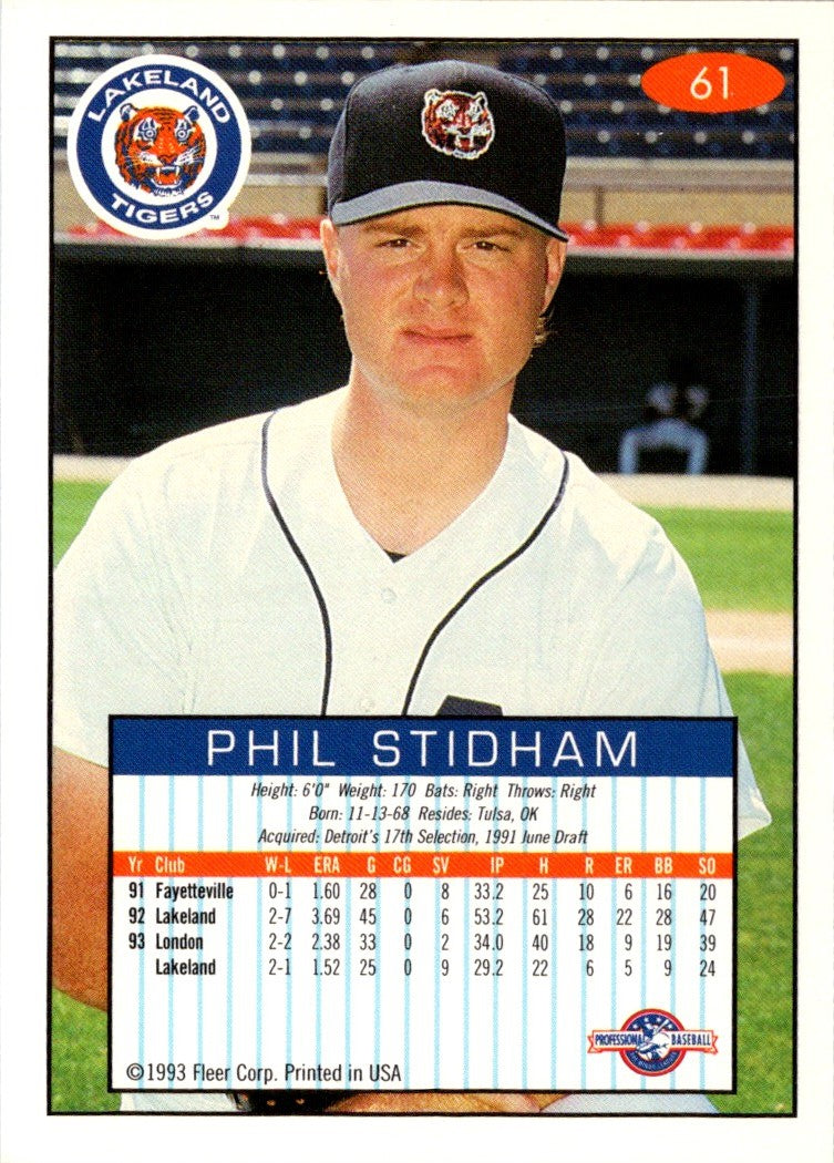 1993 Fleer Excel Phil Stidham