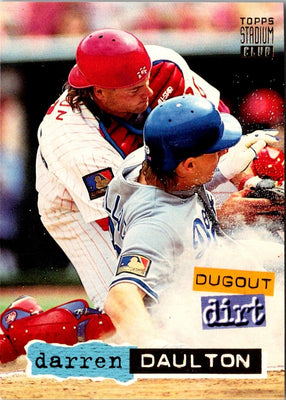 1994 Stadium Club Dugout Dirt Darren Daulton #12