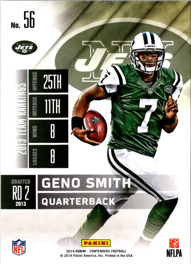 2014 Panini Contenders Geno Smith