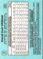 1986 Leaf Willie Upshaw #128