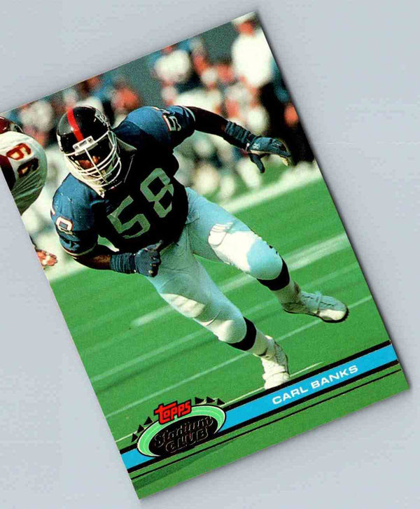 1991 Topps Stadium Club Football Carl Banks #411