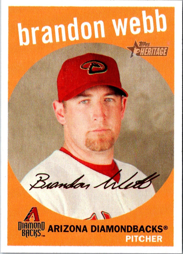 2008 Topps Heritage Brandon Webb #97