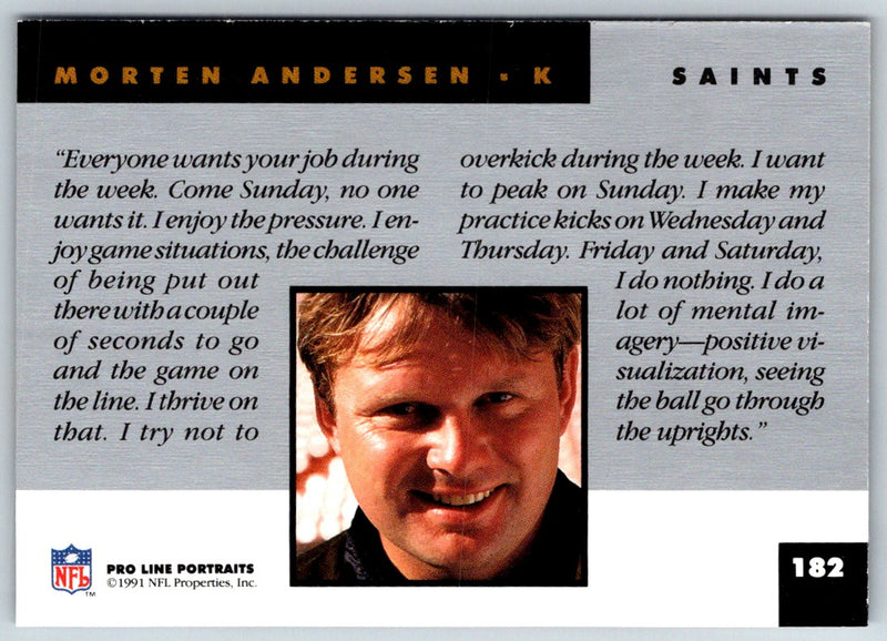 1991 Pro Line Portraits Morten Andersen