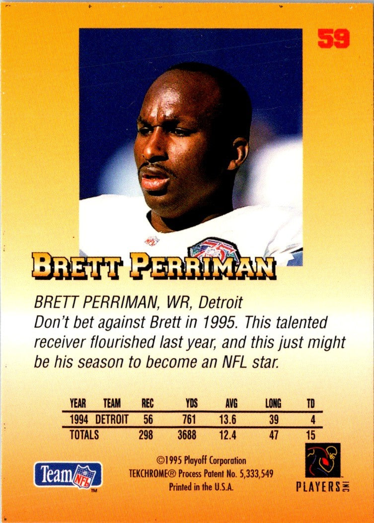 1995 Playoff Prime Brett Perriman