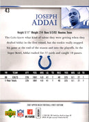 2007 Upper Deck First Edition Joseph Addai
