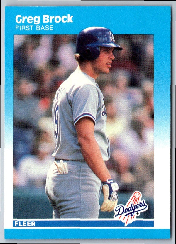 1987 Fleer Greg Brock #437