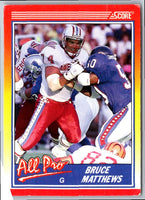 1990 Score Bruce Matthews #584