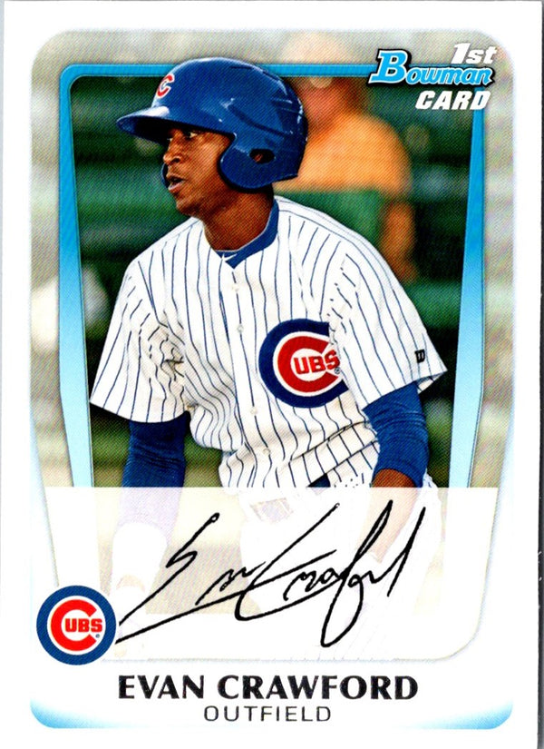 2011 Bowman Prospects Evan Crawford #BP71