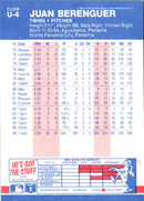1987 Fleer Update Glossy Juan Berenguer