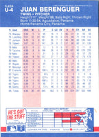 1987 Fleer Update Glossy Juan Berenguer #U-4