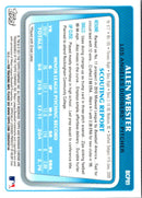 2011 Bowman Chrome Prospect Autographs Allen Webster