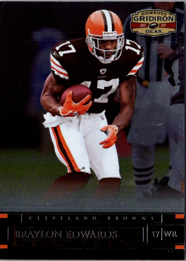 2007 Donruss Gridiron Gear Braylon Edwards #71