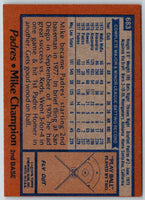 1978 Topps Mike Champion #683