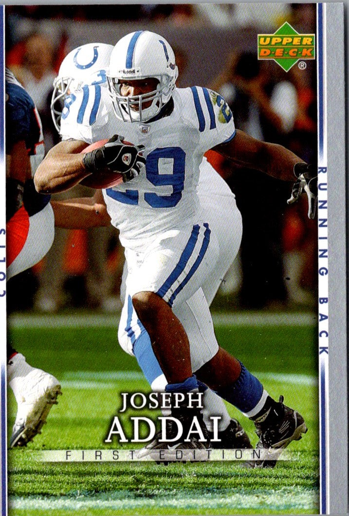 2007 Upper Deck First Edition Joseph Addai