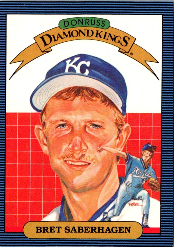 1986 Diamond Kings Bret Saberhagen #11