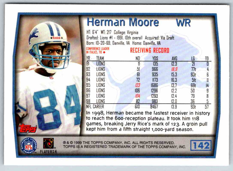 1999 Topps Herman Moore