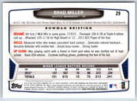 2013 Bowman Brad Miller #29