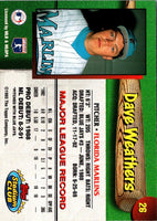 1993 Stadium Club Florida Marlins Dave Weathers #26