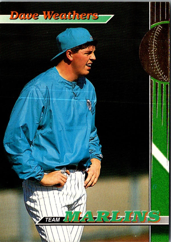 1993 Stadium Club Florida Marlins Dave Weathers #26