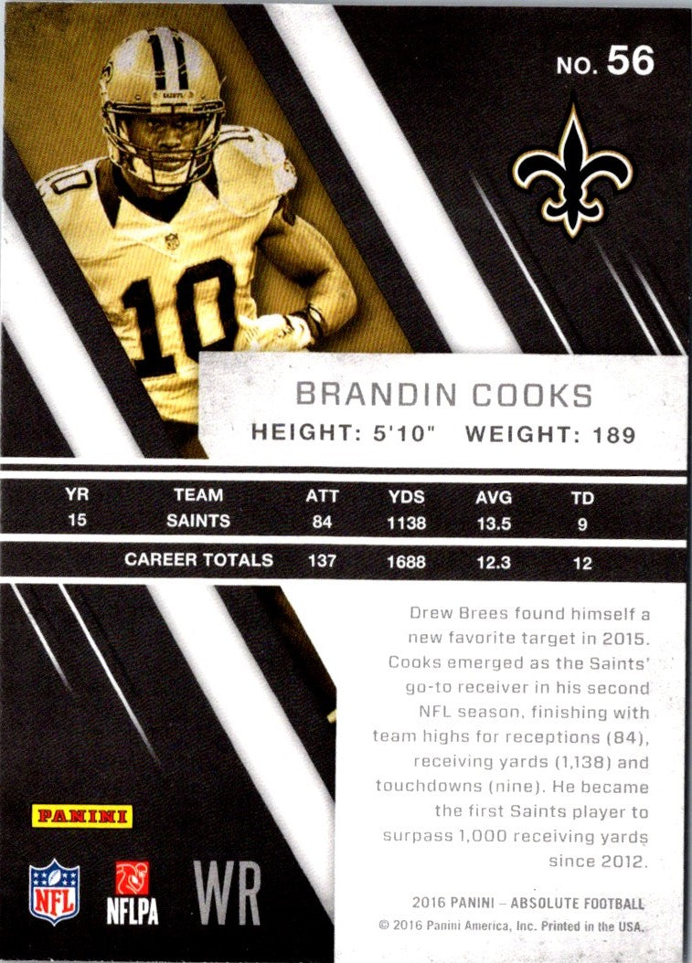 2016 Panini Absolute Brandin Cooks