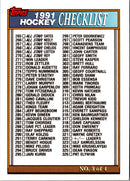 1991 Topps Checklist 3