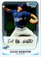 2011 Bowman Chrome Prospect Autographs Allen Webster #BCP89 Autograph
